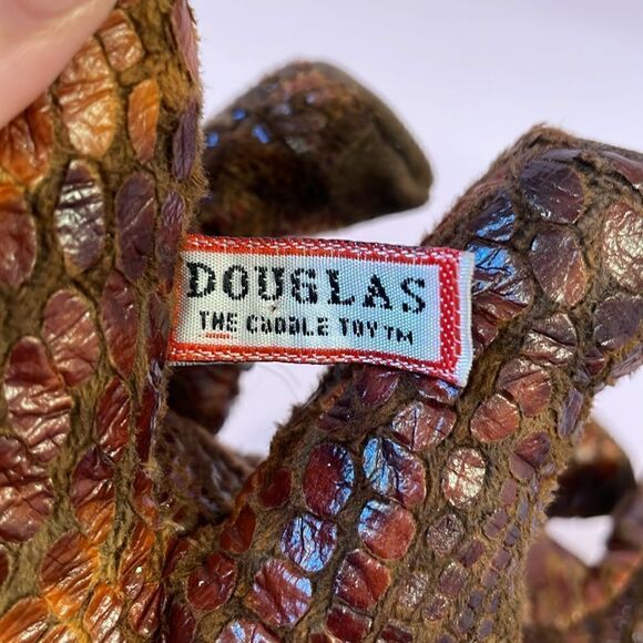 Douglas Plush Stegosaurus Dinosaur Stuffed Animal Red Brown Orange 11” long GUC - Picture 8 of 9